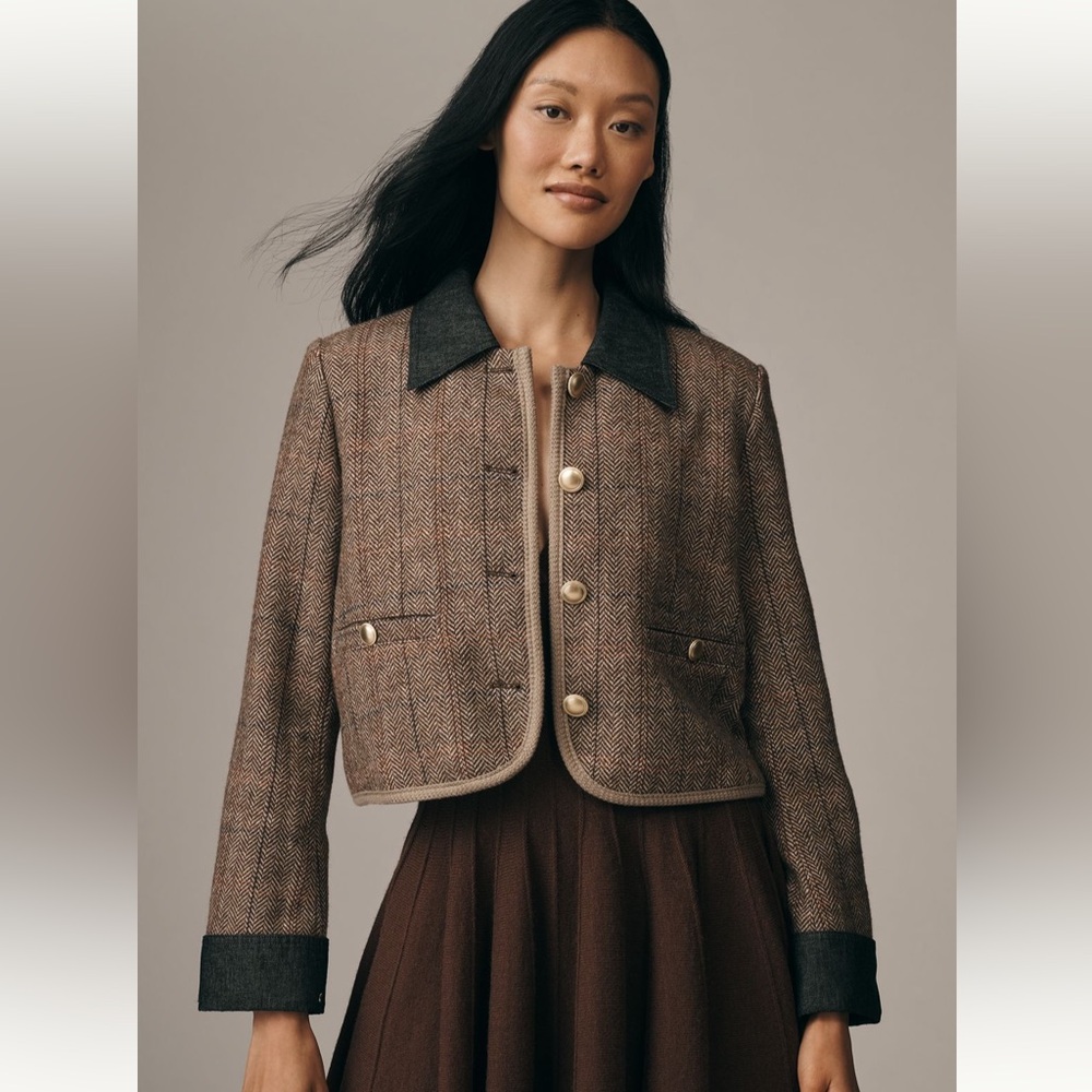 Maeve Wool-blend Shrunken Heritage Jacket XS